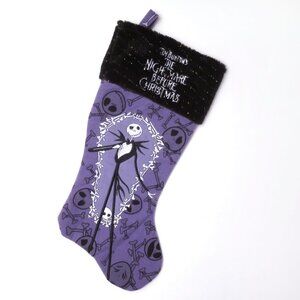 The Nightmare Before Christmas Stocking Jack Skellington Purple Stocking